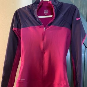 Nike Pro dri fit zip up